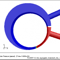 转子压缩机动网格CFD模拟算例